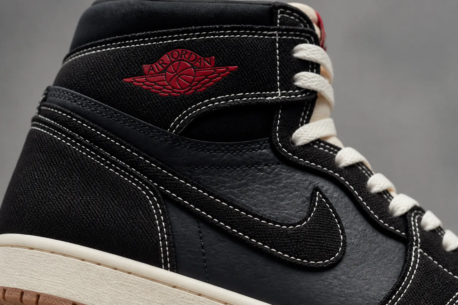 Close-up detail shot showing the woven textile texture and quality stitching of the Flight Club upper