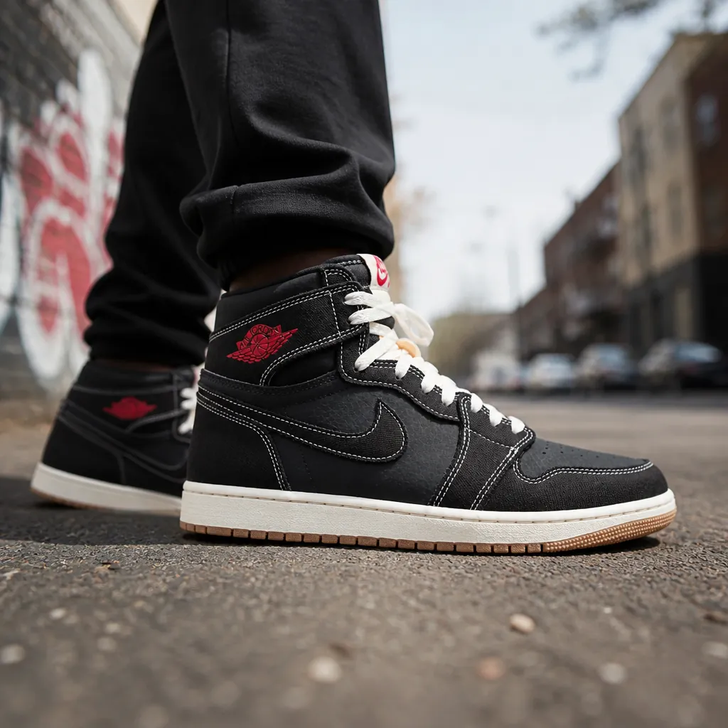 Confident person walking in Jordan sneakers on an urban street showcasing the confident stride and premium look