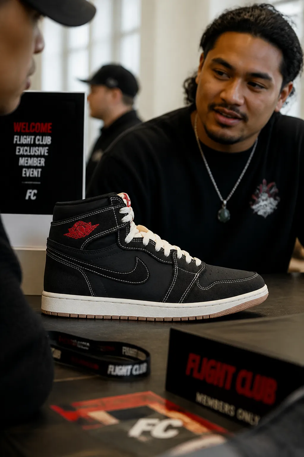 Flight Club exclusive member event featuring premium sneaker culture and networking