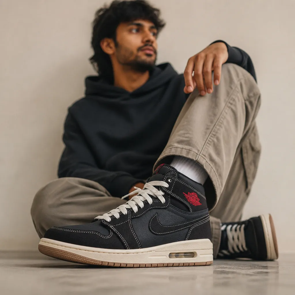 Air Jordan 1 Flight Club sole showing Air-Sole unit