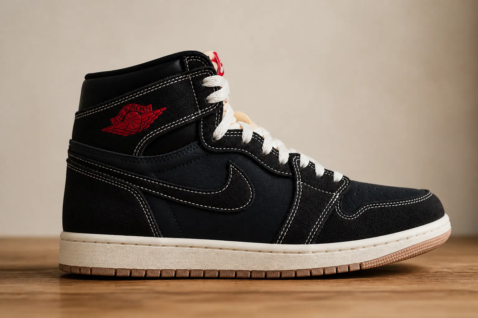 Elegant Air Jordan 1 Flight Club silhouette with exclusive membership badge overlay in premium dark aesthetic